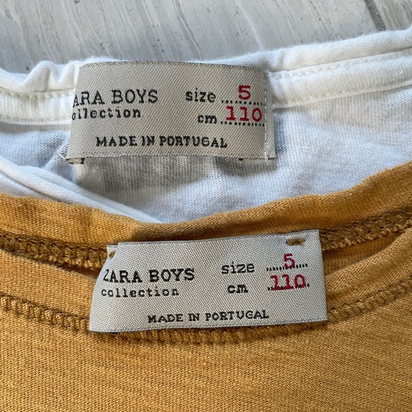 Zara 2x London long sleeve tees, size 5 - Picture 5 of 7